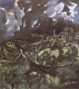 El Greco View of Toledo oil